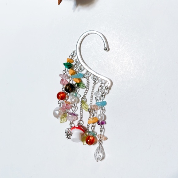 Mushroom ear cuff earrings N267 - Picture 2 of 2